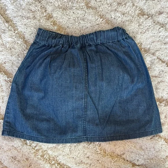 Frenchi Blue Denim A-Line Skirt - Picture 2 of 3